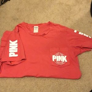 Pink campus logo shirt